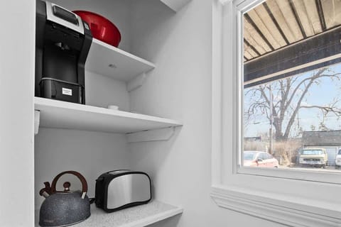 Kitchen pantry includes mixing bowls & small appliances
