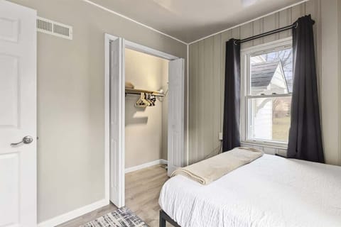 Back bedroom closet offers plenty of storage space for long term stays