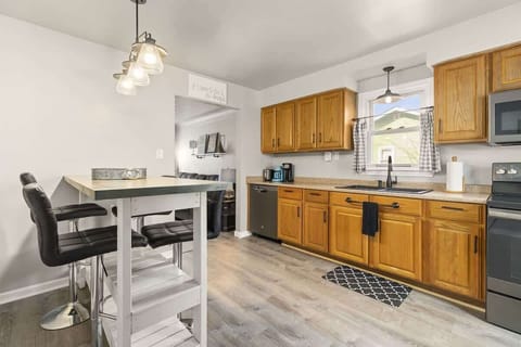 Spacious kitchen offers everything you need to cook your meals at home