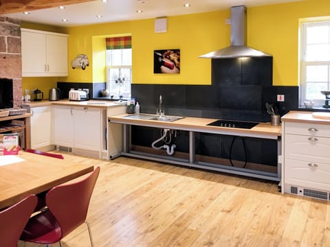 Wonderful, accessible kitchen/ dining room with rise and fall counters | The Moat House, Annan