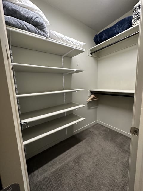 Large, walk-in closet in Master suite