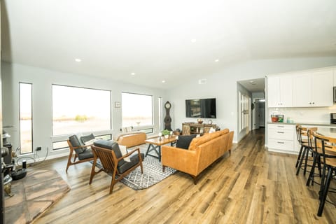 Trendy and comfortable living room