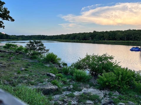 This gorgeous view of Lake Eufaula was taken across the street from our condo.