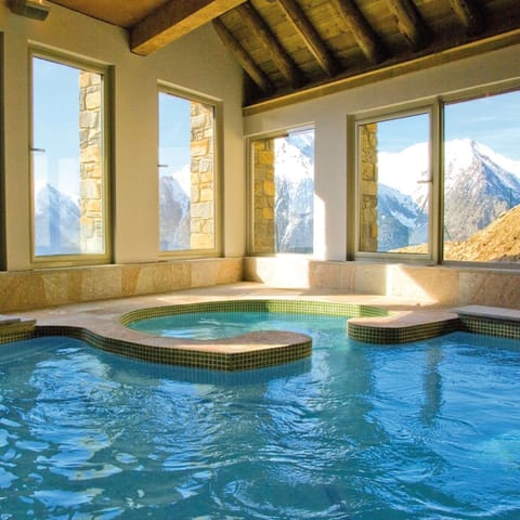 Indoor pool, a heated pool