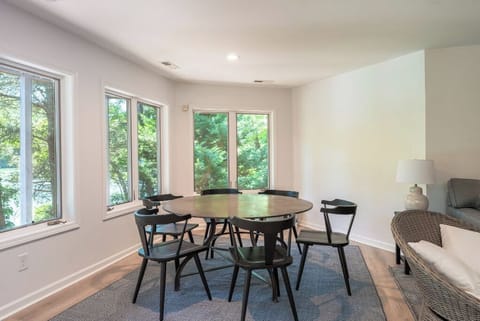 Downstairs dining area.