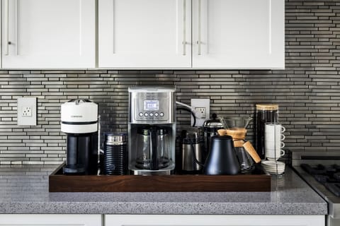 Our coffee station includes many options to have coffee your way.