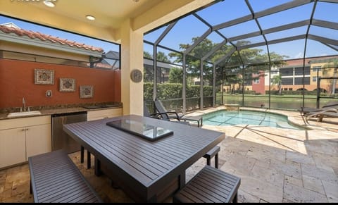 Indoor pool, outdoor pool