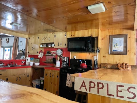 Kitchen with modern appliances.