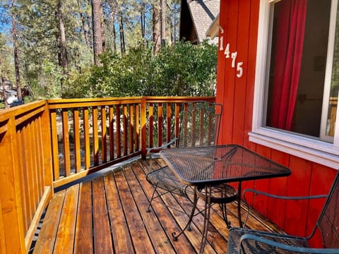 Front deck is perfect for your morning coffee!