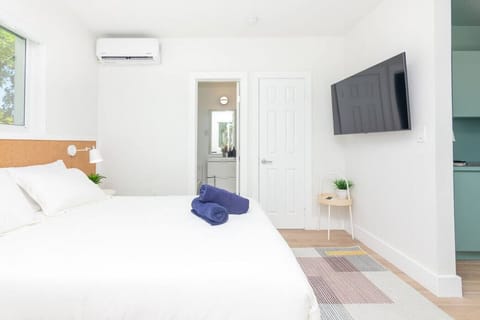 Bedroom with AC and TV