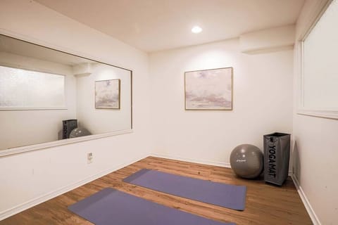 Yoga and exercise room