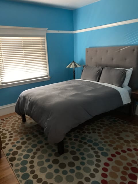 Bedroom in the front of the house, also with big closet