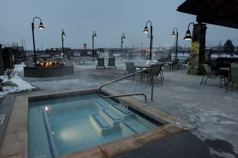 A heated pool