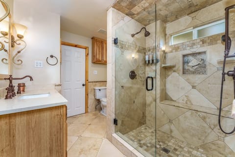 Primary Bathroom with walk-in dual-headed shower