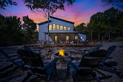 Cozy seating with firepit