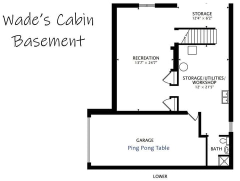 Wades Cabin - floorplan