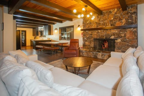 This spacious and social home is great for relaxing with your group by the fire or out on one of the three outdoor areas after enjoying a great day in Lake Tahoe!