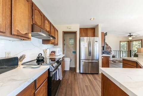 The fully-equipped kitchen will have everything you need to prepare meals for your group during your stay.