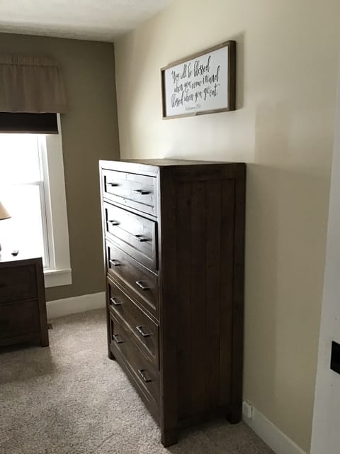 Master bedroom with king bed