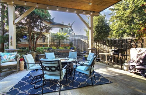 My favorite place in the house - our beautiful peaceful backyard!