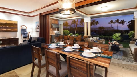 Enjoy a home-cooked meal inside or outside on the lanai