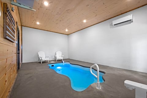 Indoor pool, a heated pool