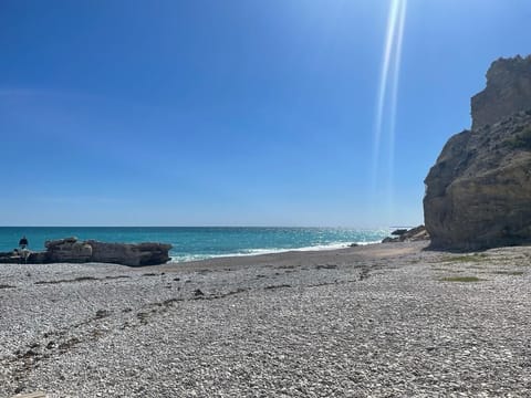 On the beach