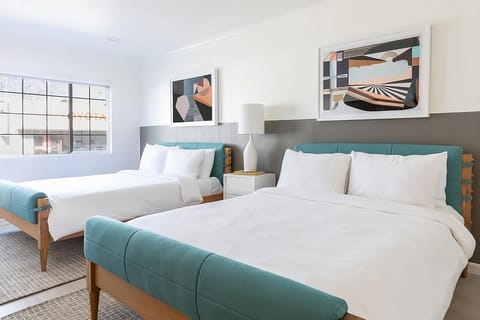 Settle into crisp linens in a bright, spacious double room.