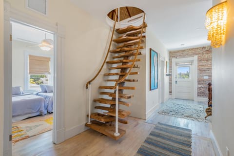 tree staircase to music room