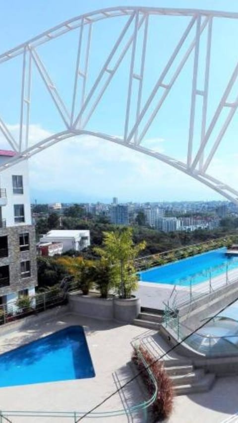 Indoor pool, outdoor pool