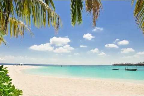 Beach nearby, sun loungers, beach towels