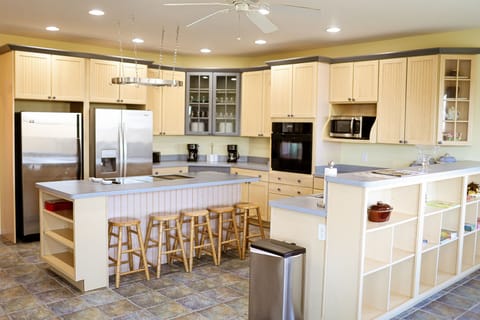 Fully stocked kitchen