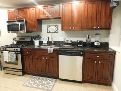 Fully equipped, stainless steal appliances and loads of extras goodies for you!