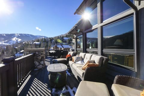 Where cozy seating meets breathtaking views of the landscape.