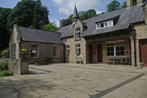 Entrance courtyard at The Rookery in Bishopdale in the Yorkshire Dales