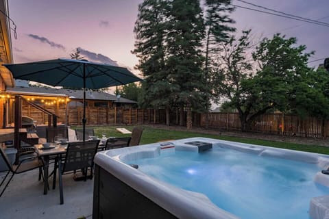 Soak under the stars after exploring Denver, in your private hot tub