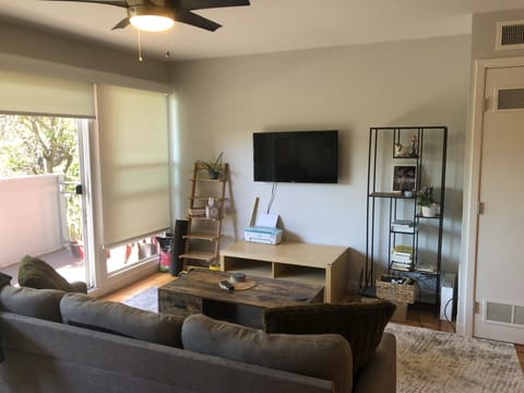 Mid Century Inspired Living Room with Smart TV. (~72 SQM)