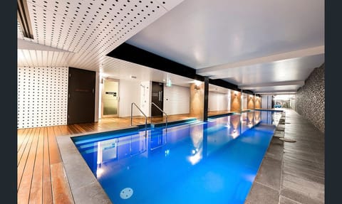 Indoor pool, a heated pool