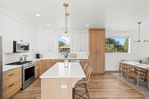 Kitchen and dining area