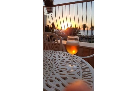 Enjoy a Glass of Beer at the Beautiful Sunset

