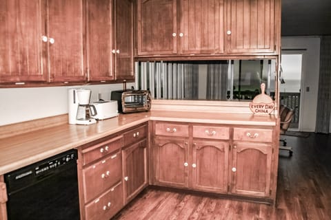 Kitchen counters and dishwasher