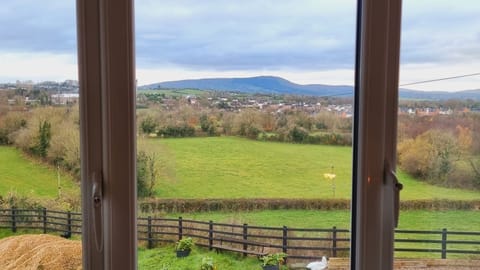 Panoramic views of the Sperrin Mountains, Slieve Gallion Braes and the surrounding countryside from bedrooms 1, 2 and 4..
