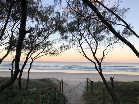 Beach nearby, sun loungers, beach towels