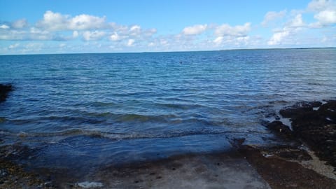 Beach nearby, sun loungers