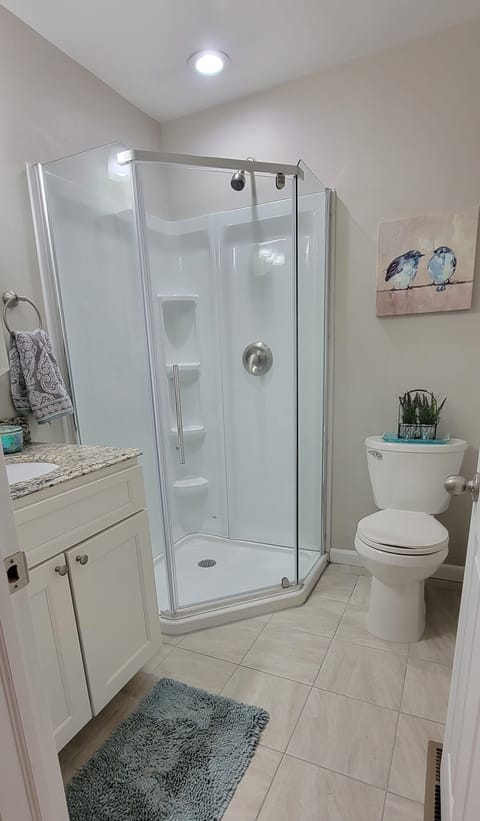 Combined shower/tub