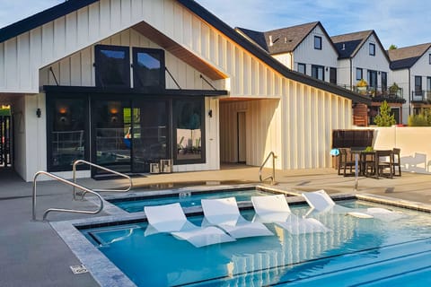 Indoor pool, a heated pool