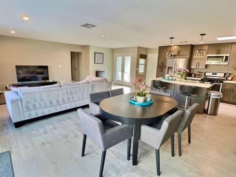 Spacious living and dining area.