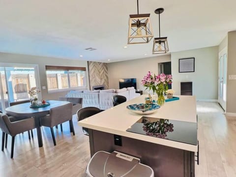 Spacious living and dining area.