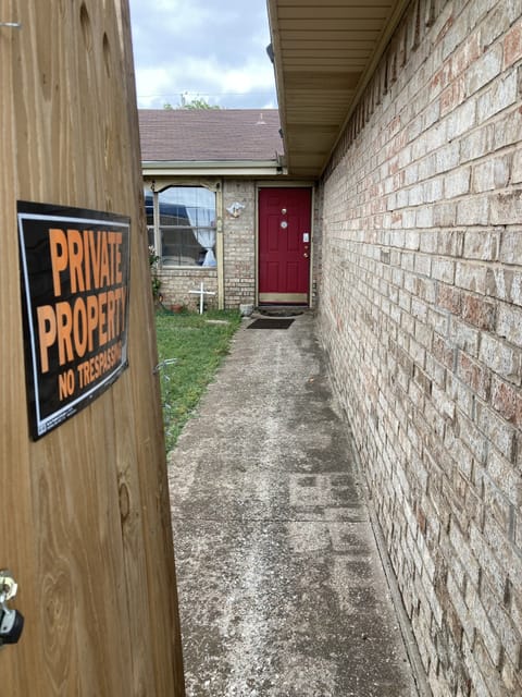 Suite B front door entrance