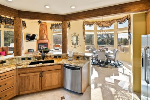 View out from kitchen